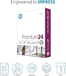 HP Printer Paper 8.5x11 Premium 24 lb 1 Ream 500 Sheets 100 Bright Made in USA FSC Certified Copy Paper HP Compatible 115300R