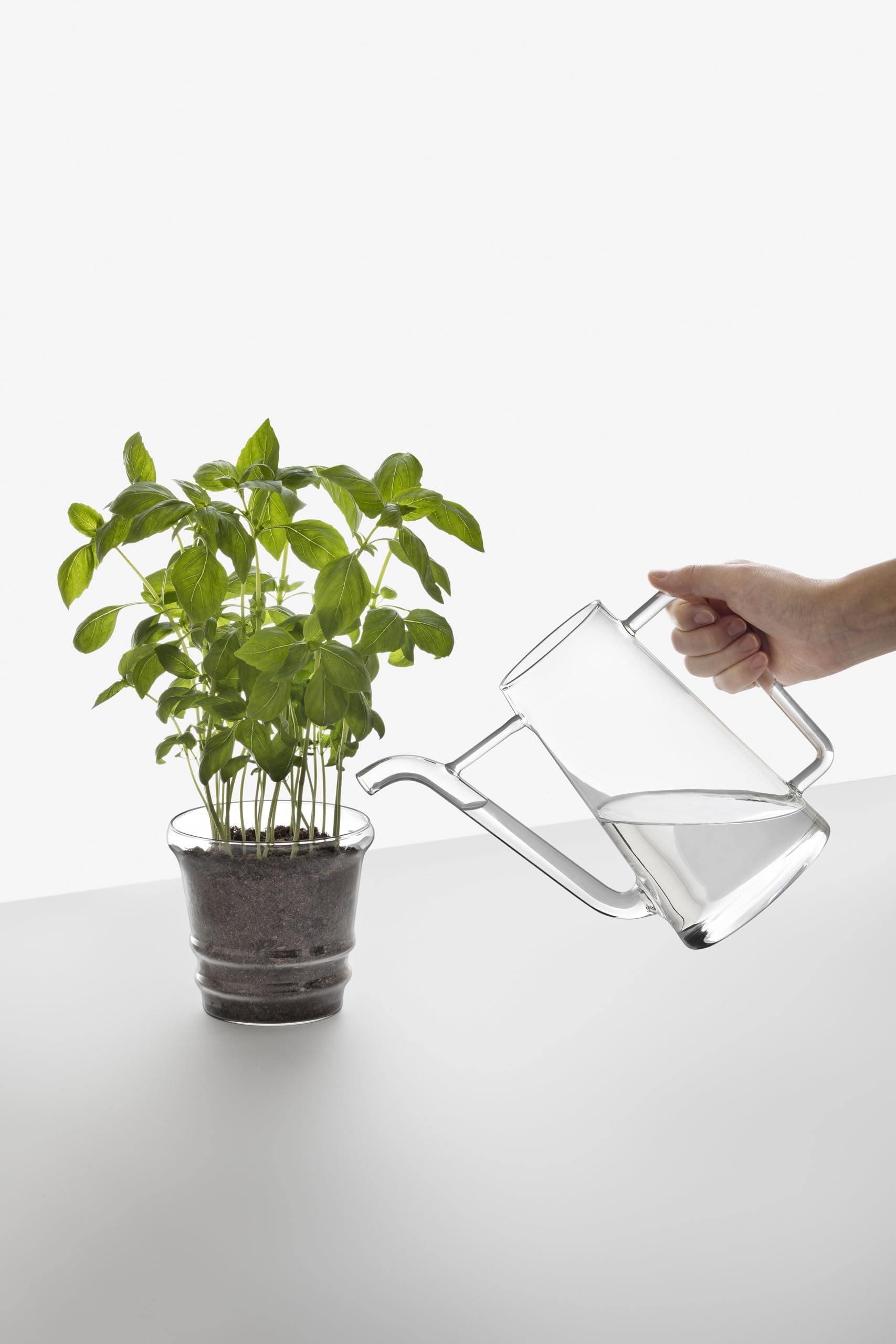 Ichendorf Milano Gießkanne | Kollektion Boboli | L 21,5 cm | Borosilikatglas | handgefertigt