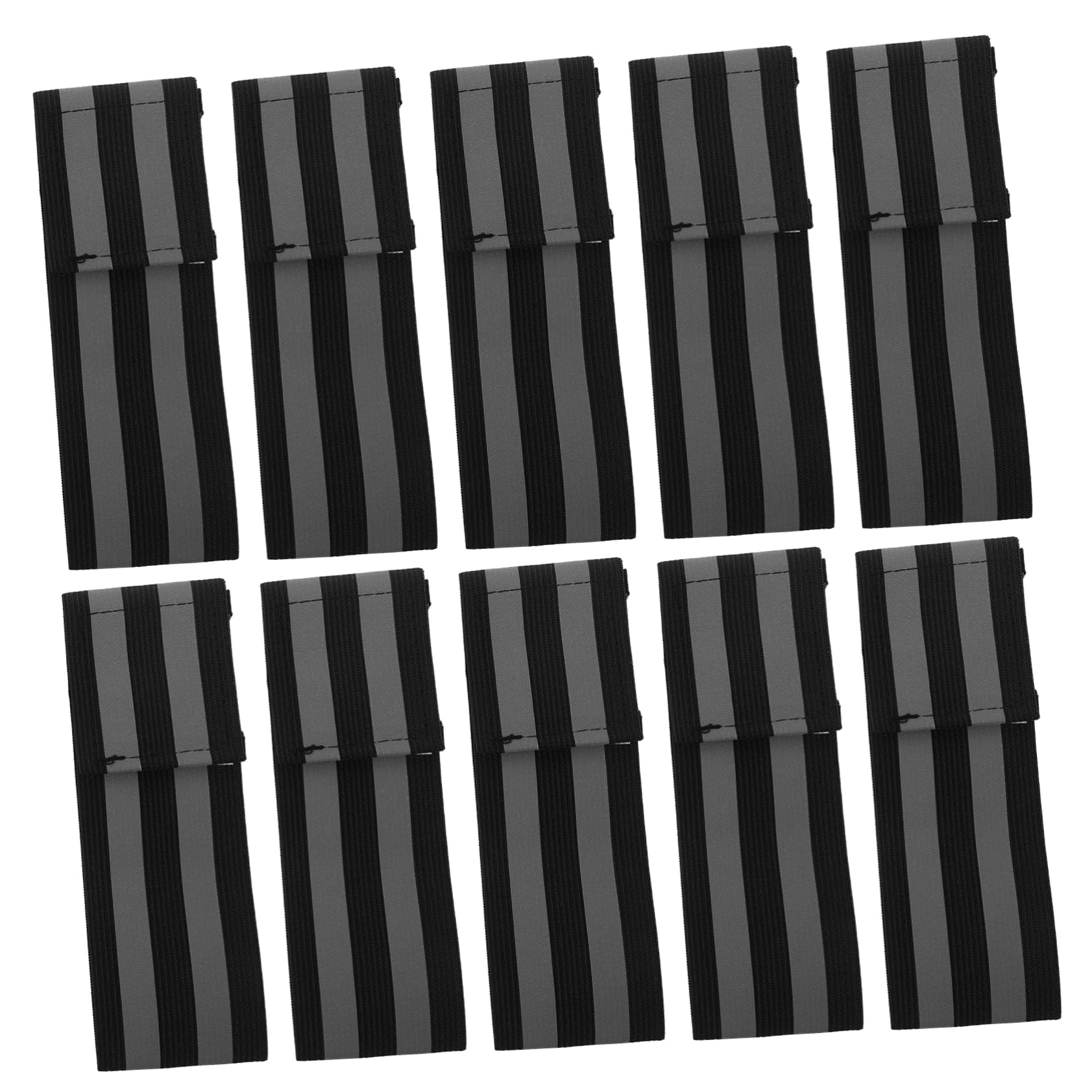 POPETPOP 10pcs Reflective Bands for Night Running Walking Hiking High Visibility Elastic Wrist Armband for Safety Suitable for Men and Women