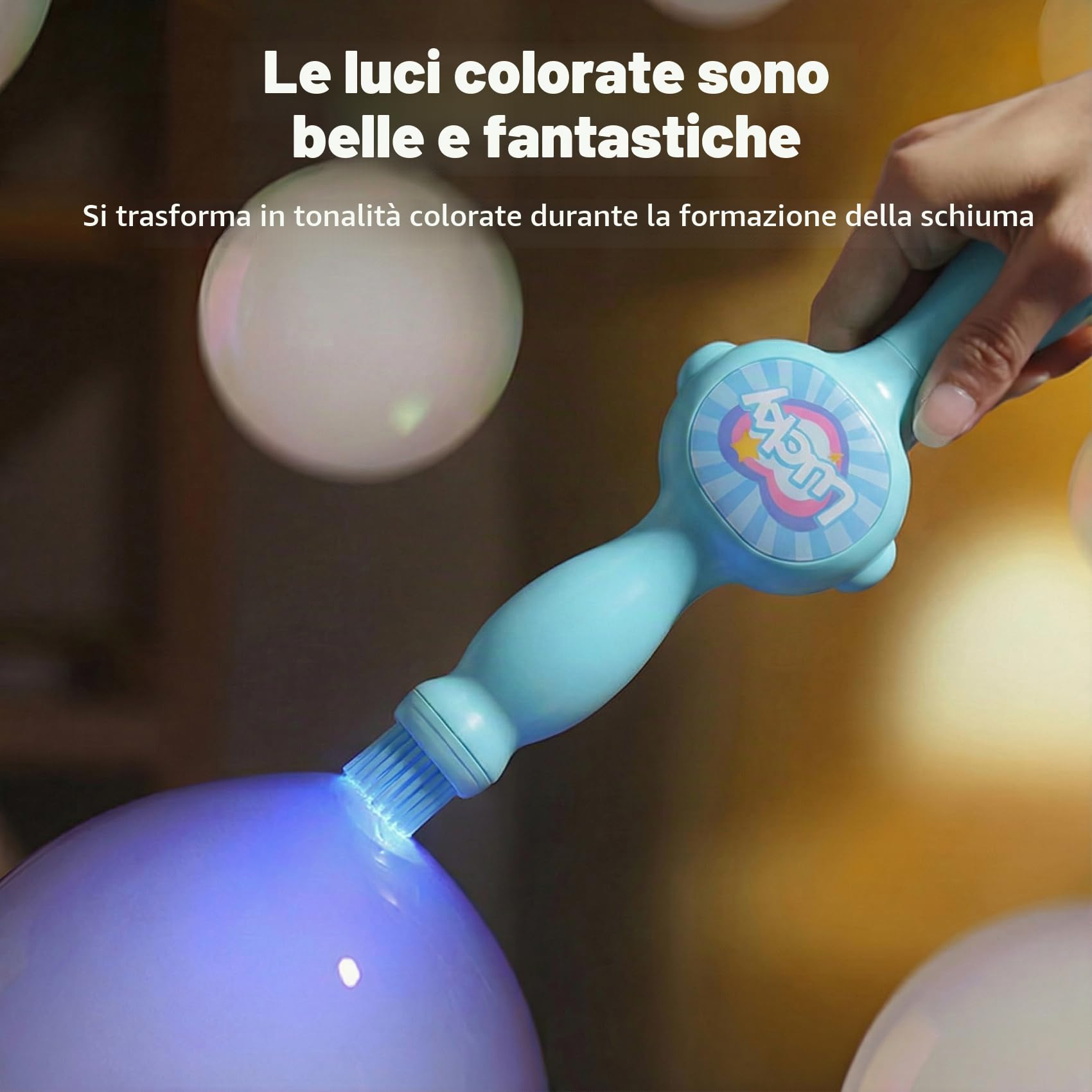 Nuova Macchina per Bolle e Nebbia 2026, Macchina Elettrica Automatica Ricaricabile per Bolle di Fumo, Magico Creatore di Bolle di Fumo, Luci Colorate e Musica, Gioco di Bolle e Nebbia per Feste