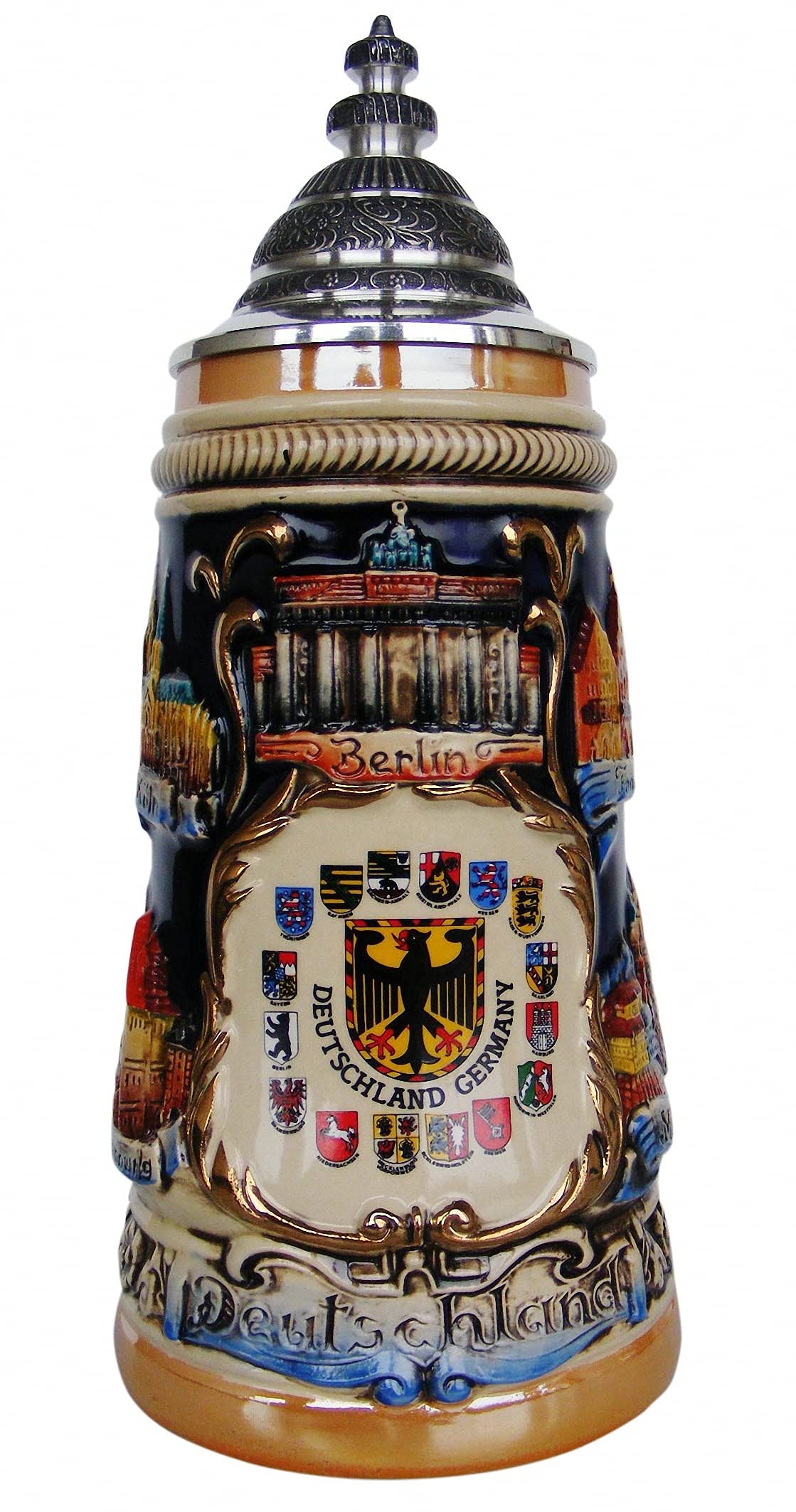 Chope de bière allemande authentique en grès Zöller & Born 0,5L