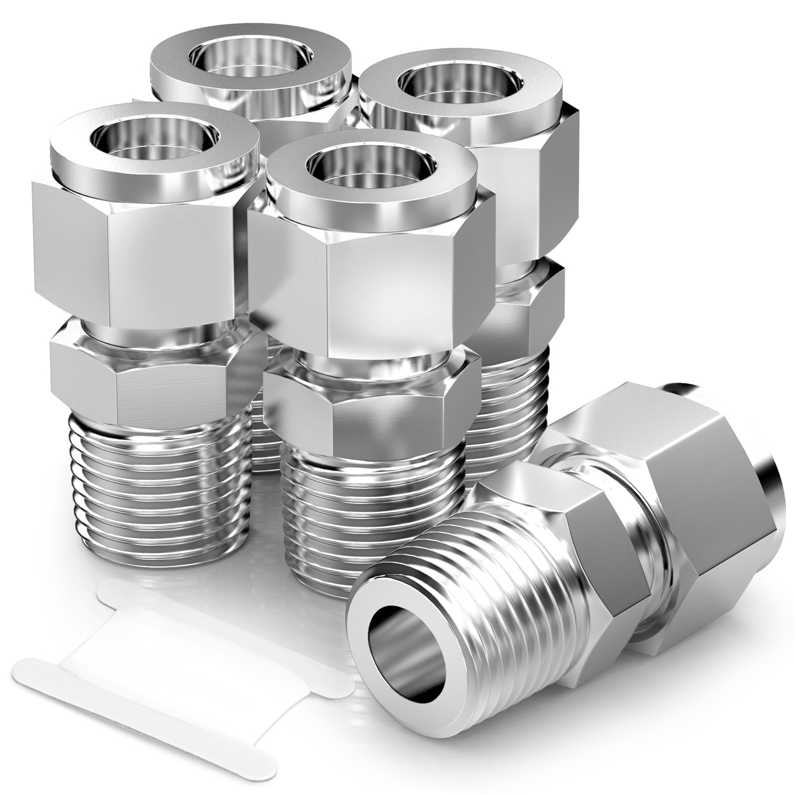 Raccord de tube à compression TAISHER inox 304 adaptateur mâle haute résistance