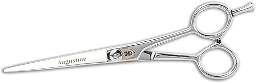 MD Augustine - Cizalla de corte de pelo liso de 7.5 pulgadas para peluqueros y estilistas (plateado)