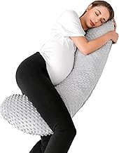 Treeking-Pregnancy Pillows - Soft and Comfortable Pregnancy Body Pillow for Side Sleeping, Durable and Stretchy Maternity Pillow Suitable for Head, Neck and Abdominal Support