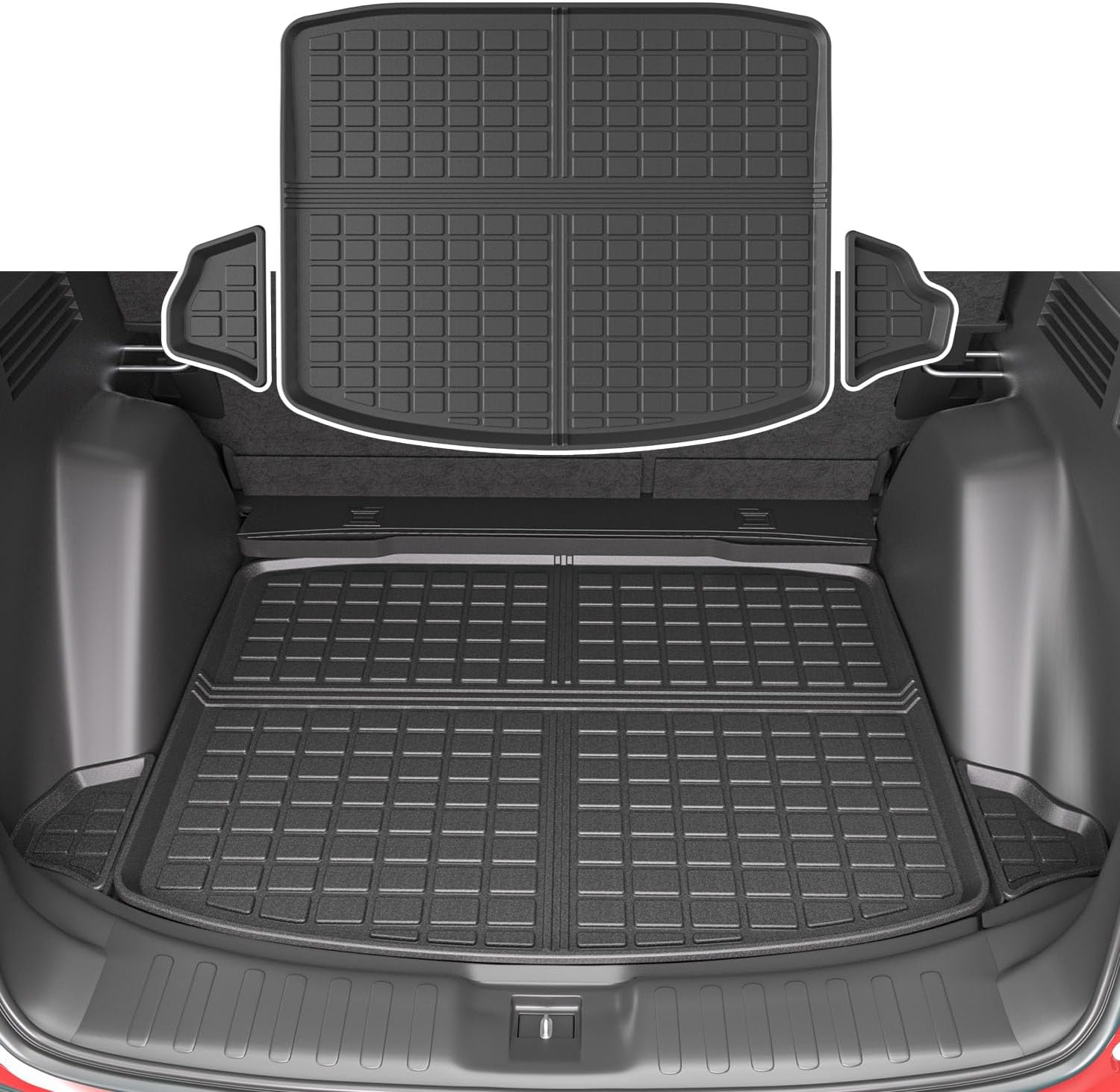 Trunk Mat Compatible with 2017-2022 Honda CRV Cargo Liner TPE All Weather Cargo Liner Replacement for 2017 2018 2019 2020 2021 2022 Honda CR-V Accessories (Rear Trunk Mat)