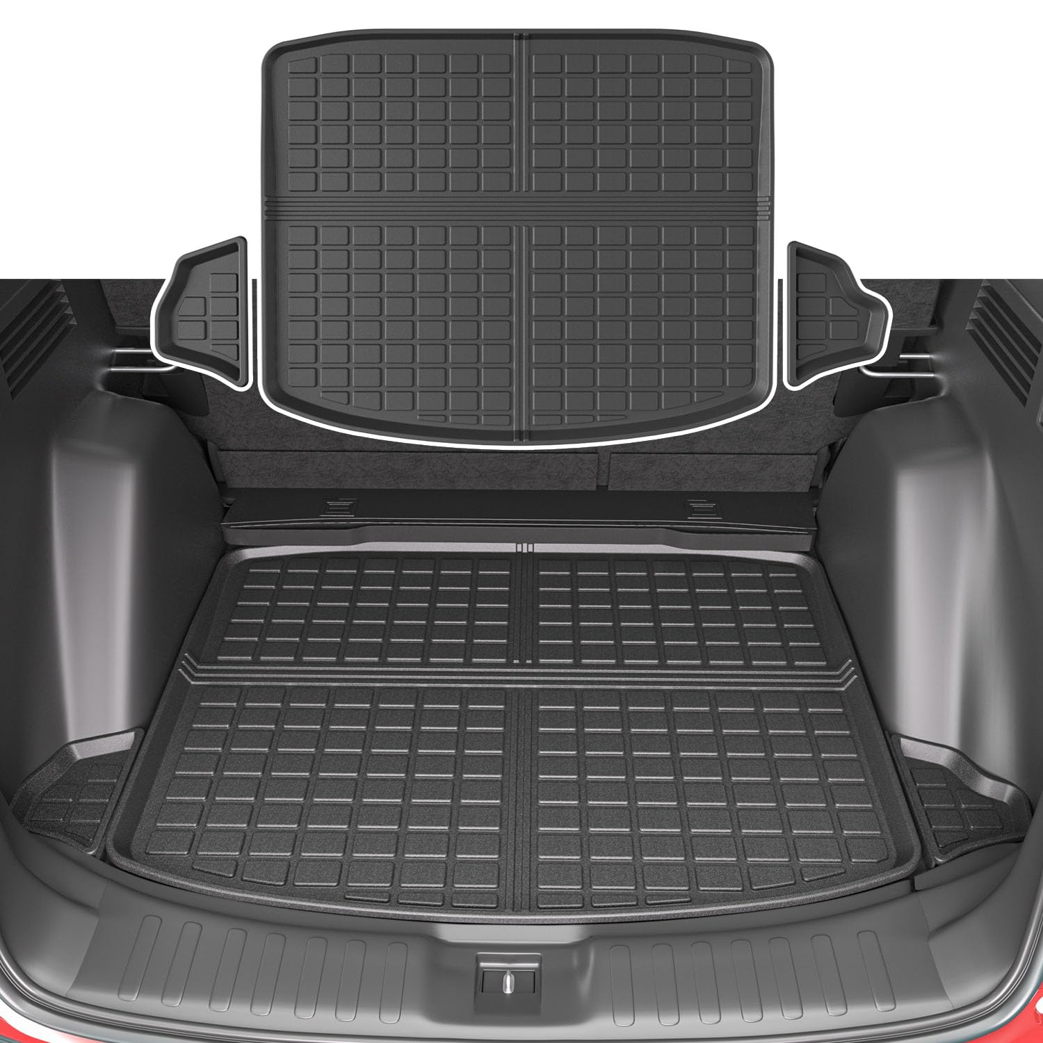 Trunk Mat Compatible with 2017-2022 Honda CRV Cargo Liner TPE All Weather Cargo Liner Replacement for 2017 2018 2019 2020 2021 2022 Honda CR-V Accessories (Rear Trunk Mat)