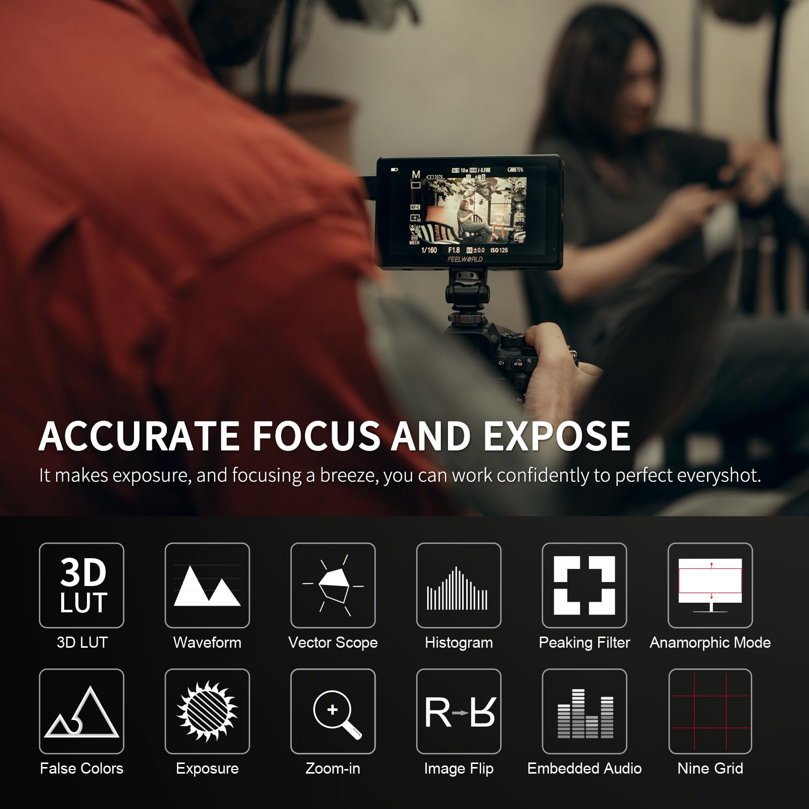 Amazon.com : FEELWORLD LUT5 5.5 Inch 3000nits Ultra Bright