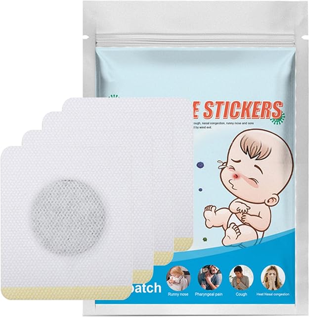 Siimred 2 Pcs Cough Patches - Mucus Patch | Flu Relief For Adults, Used To Relieve Cough And Runny Nose, Improve Symptoms