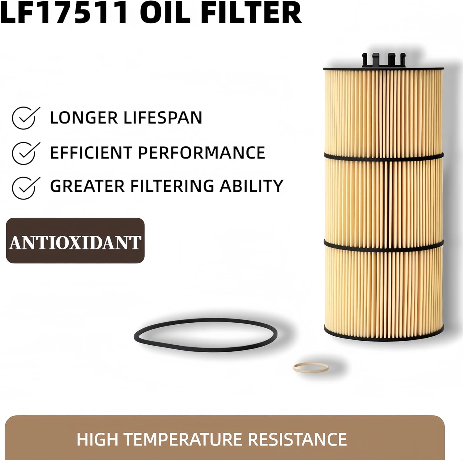 AF27879 FS19915 PF9908 LF17511 Filter Kit,for Freightliner Cascadia DD13 DD15 DD16 Engine. for Cummins ISX12 ISX15 Series Engine.