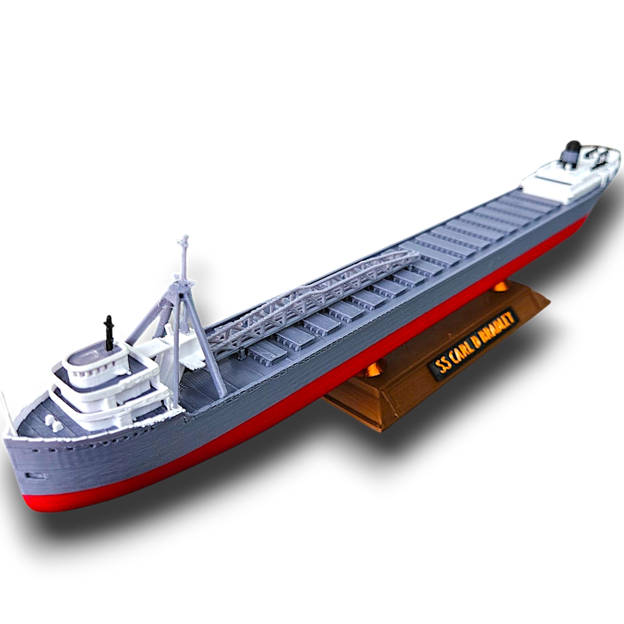 12" Prebuilt Display Model Ship with Stand (Carl D Bradley 1ft length Model with Stand)