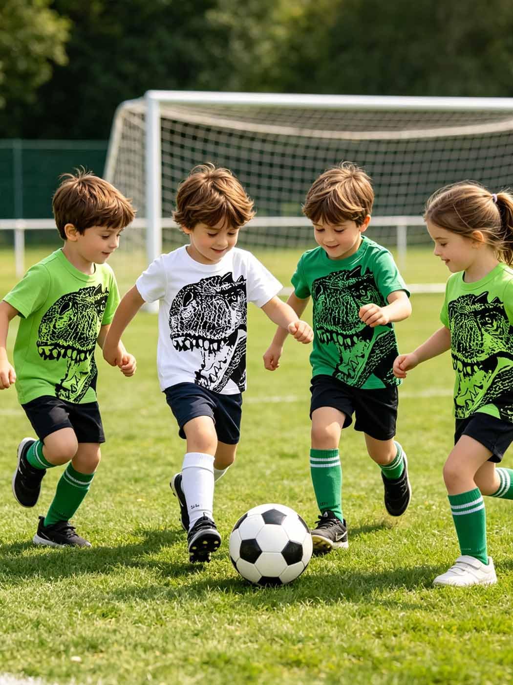 Toddler Boy Shirts Dinosaur Car Excavator Cotton T Shirts Boys Short Sleeve Tshirts Summer Tee Top Clothes for Kids