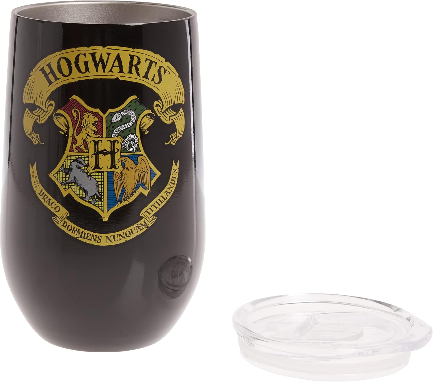 Spoontiques Harry Potter Stainless Steel Wine Tumbler, 16 Oz - Double Wall Insulated Drink Cup with Lid for Travel - Hogwarts - Image 3