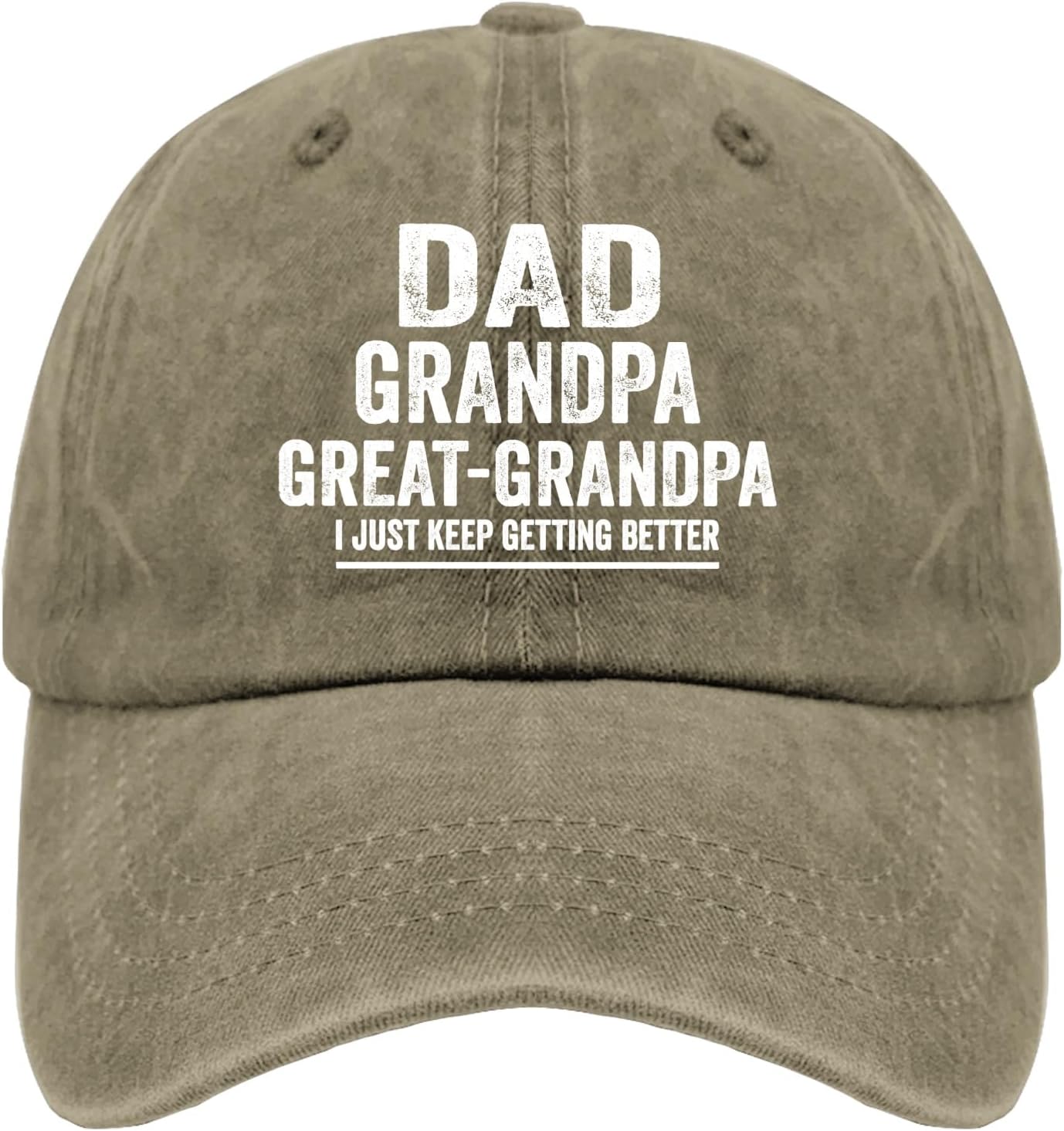 Dad Grandpa Great Caps Custom Baseball Cap Pigment Black Golf Hat Gifts for Her Workout Cap
