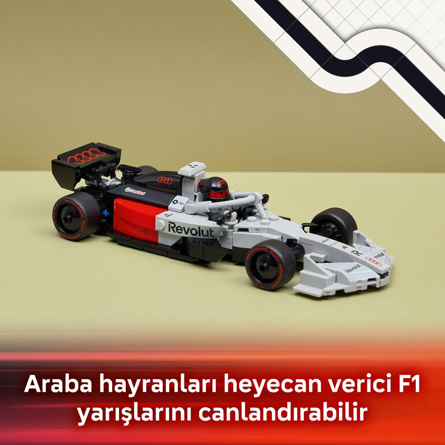 LEGO Speed Champions Audi Revolut F1 Team R26 Yarış Arabası 77259