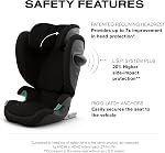 Solution G2 High Back Booster Car Seat - Moon Black