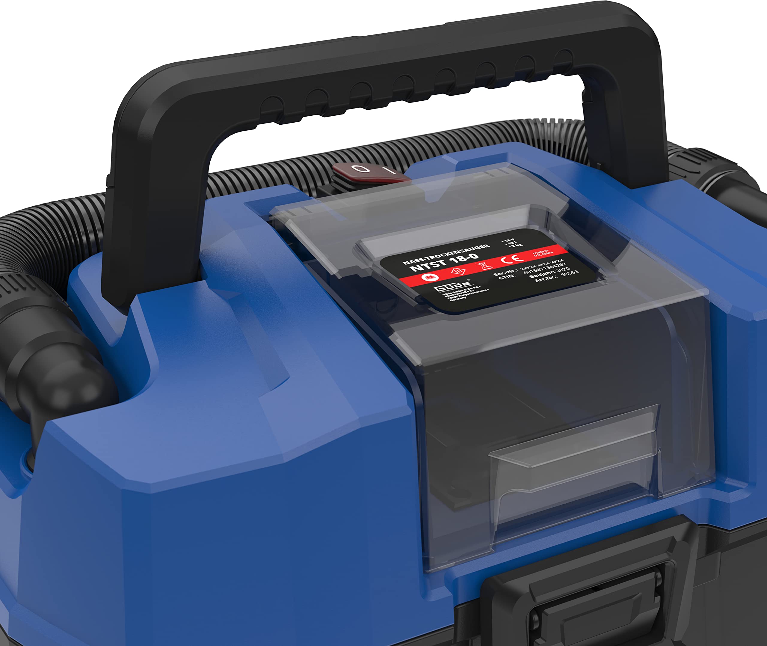 Güde NTST 18-201-05 58562, Aspiratore a Secco, Blu/Nero