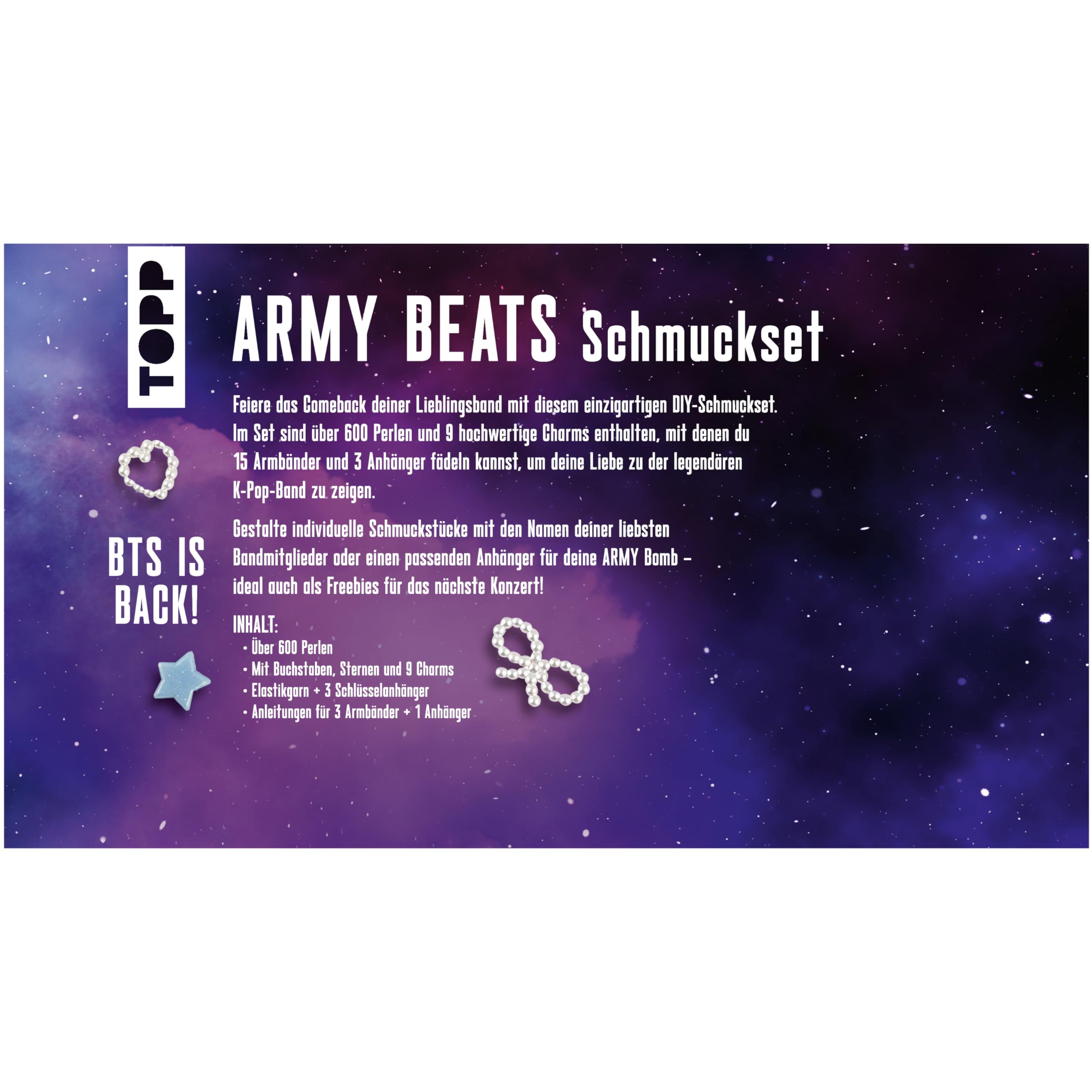 BTS – Set di Gioielli da Tour: Army Beats – Il Set di Gioielli BTS Non Ufficiale