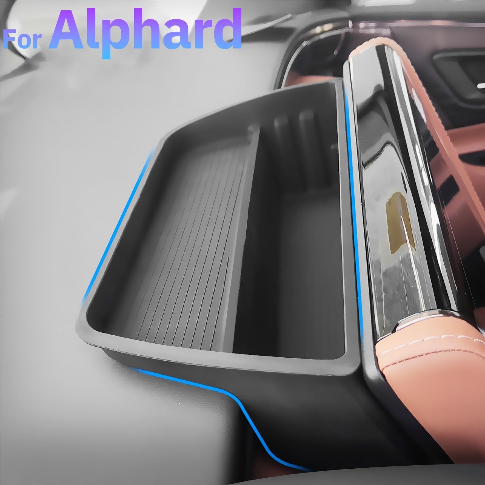 Pasuje do Toyoty, pasuje do Alphard AH40 2023, 2024, 2025, schowek w podłokietniku, schowek za ekranem Konsola Środkowa(All 3 pcs)