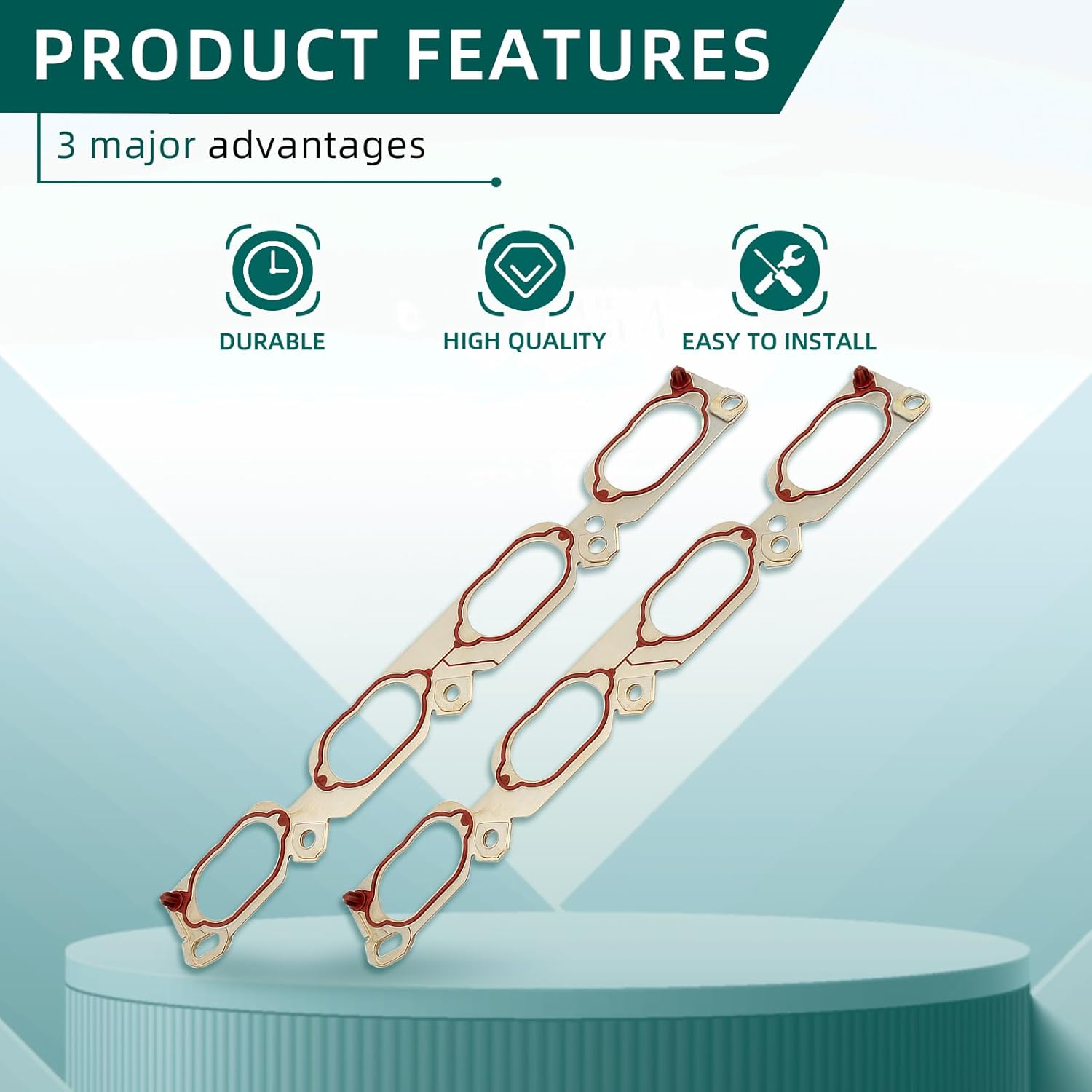 AUTOKAY Intake Manifold Gasket Set of 2 for Audi A6 Q R8 for Volkswagen VW Touareg 079133074B