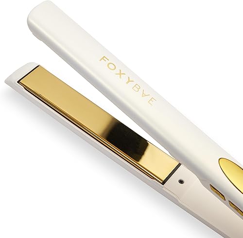 Miniatura 9 de FoxyBae Plancha de pelo de plancha plana  Sleek & Slay Plancha de cerámica de 1.75 pulgadas de ancho  Plancha de pelo profesional portátil de doble