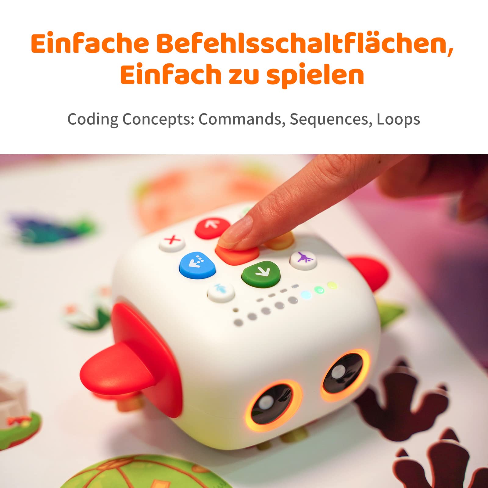 Programmierbar Roboter Kinder ab 3-5 jahre, MatataStudio Tale-Bot Pro Programmierbarer Roboter Spielzeug Bausatz für Kleinkind Frühes Programmieren Lernen STEM Interaktive Elektronische Roboters ab 3+