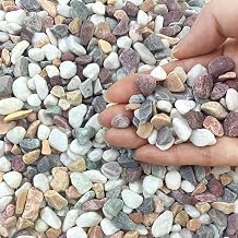 FANTIAN 4 lbs Colorful Gravel for Plants, 6-9 mm Small Pebbles for Plant Pots Vases, Aquarium Gravel and Outdoor Decorative Garden Stones