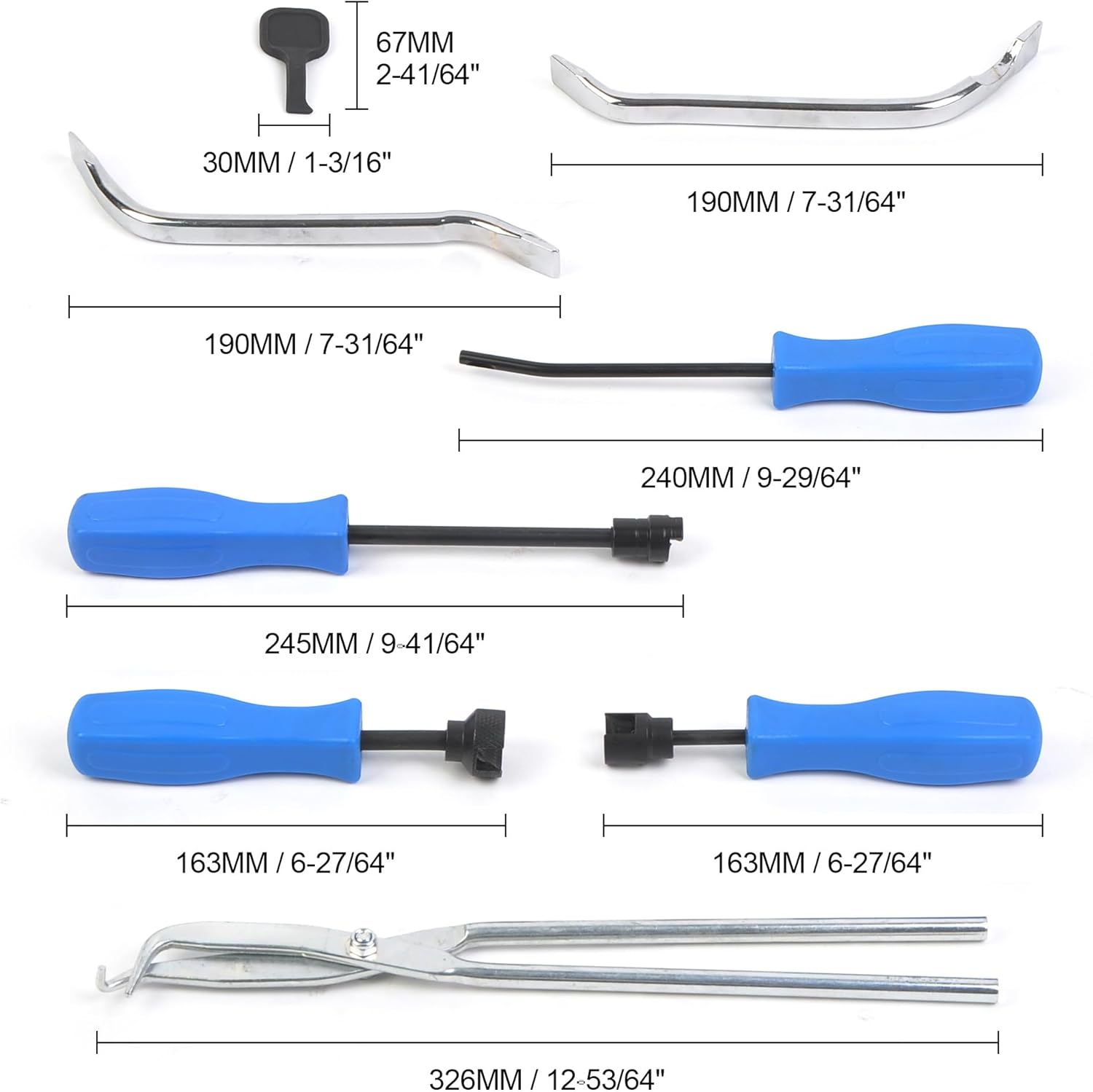 Brake Tool Sets, 18 Pc Disc Brake Caliper Tool Kit and 8 Pc Drum Brake Tool Kit, 2 in 1 Caliper Compression Tool and Drum Brake Tool Kit, Removal and Installation Tools