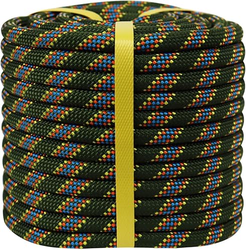 Miniatura 9 de Cuerda de poliéster de doble trenza de 12 pulgada x 100 pies, cuerda de toro de alta resistencia para columpio, trabajo en árboles, vela, remolque,