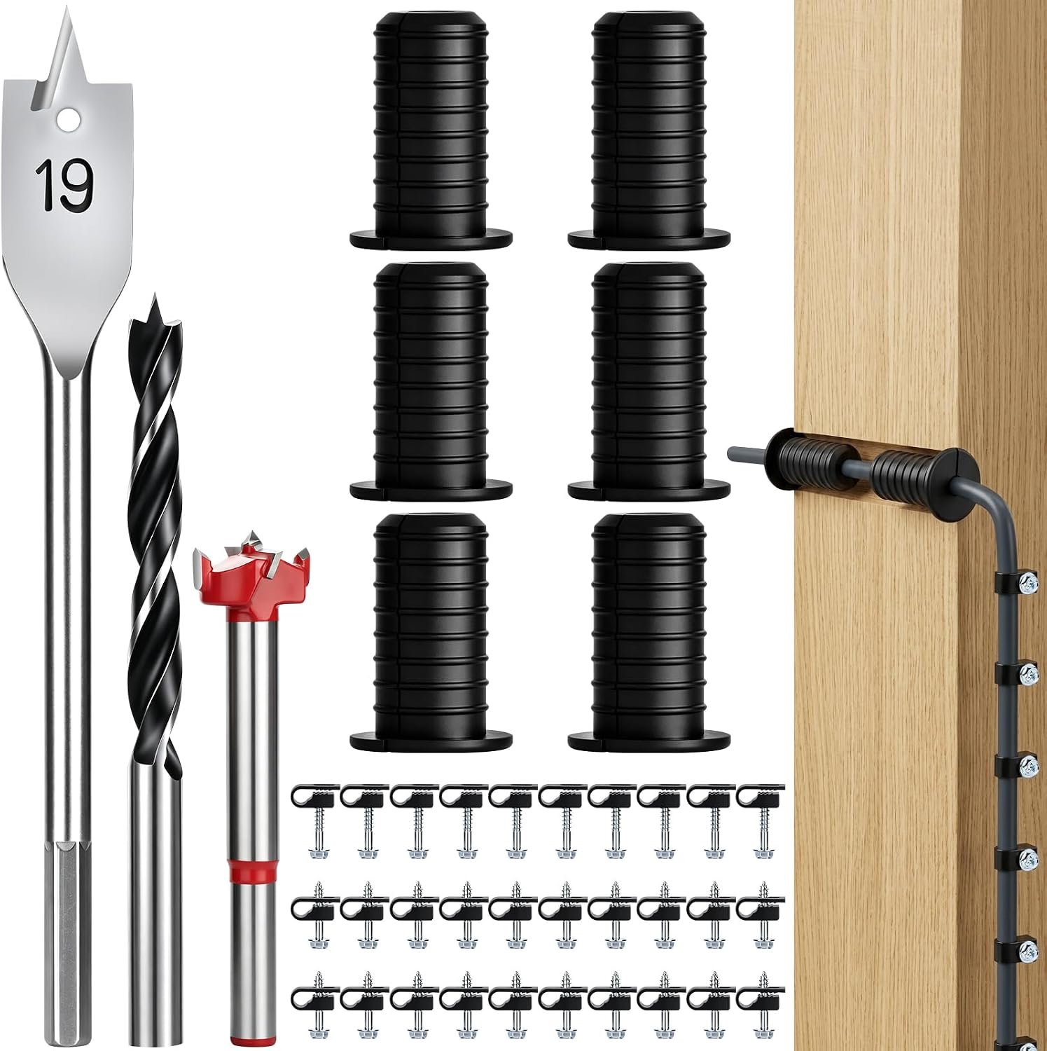 Starlink Cable Routing kit, Starlink wall Grommets with Drill bits, Starlink Ethernet Cable Installation kit, Starlink Cable Accessories with Cables, Starlink Installation kit