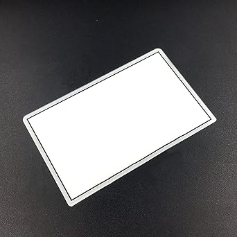 Glass Top Upper Screen Frame Lens Cover LCD Screen Protector with Adhesive for 3DS XL/New 3DS XL LLConsoleWhite