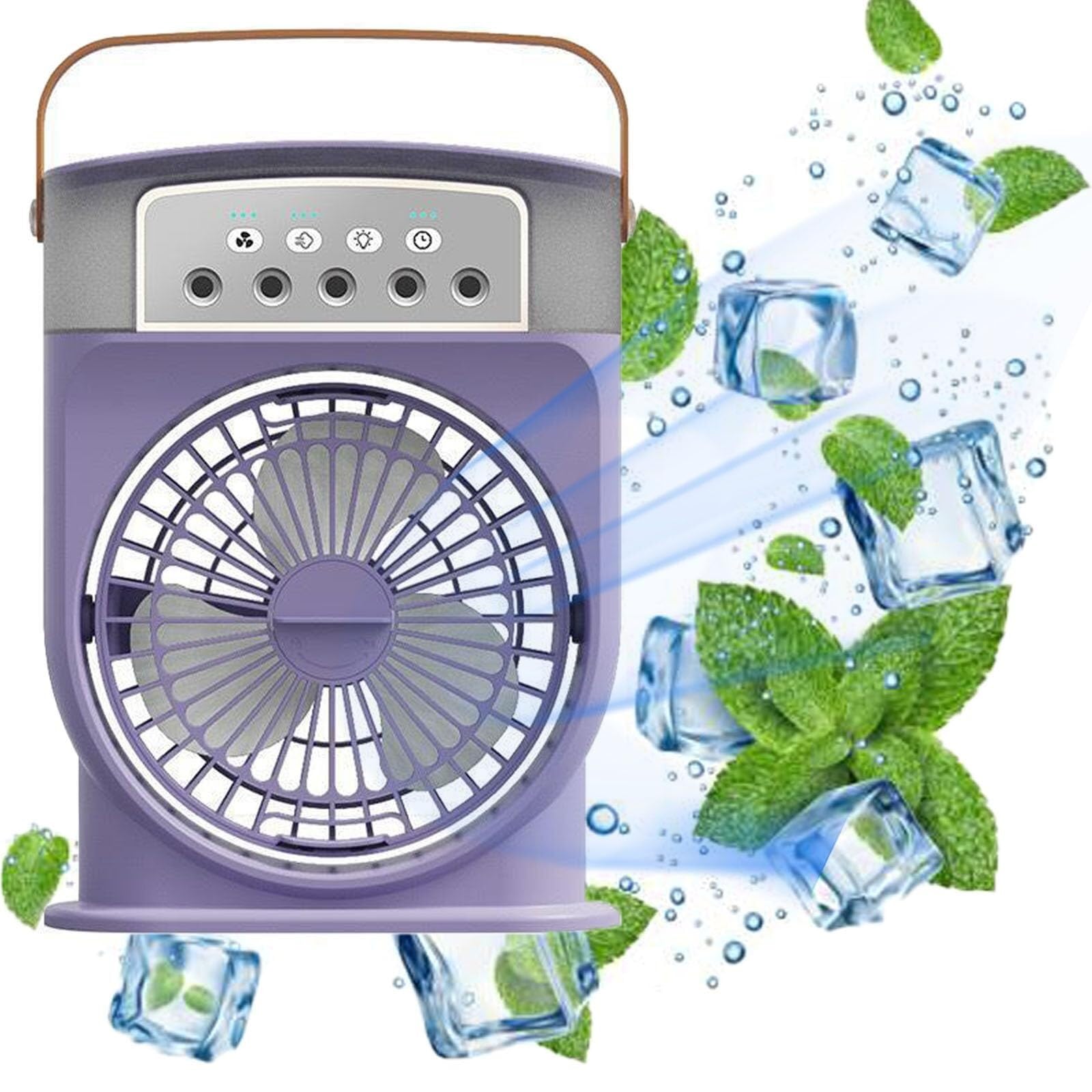 Scumlovy Polarlux Air Cooler, Airfrost Cooler Fan, Conditioner, Ice Portable Cooling Fan For Home Office(Purple)
