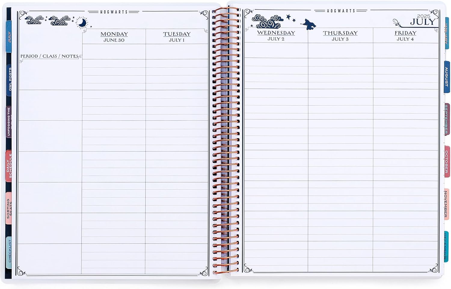 ConQuest Journals 2025-2026 Harry Potter Hogwarts Teacher Planner, July-June Academic Organizer, Monthly & Weekly Calendars, Checklists, Contacts & Student Lists, 11.25'' x 9.5'', Officially Licensed