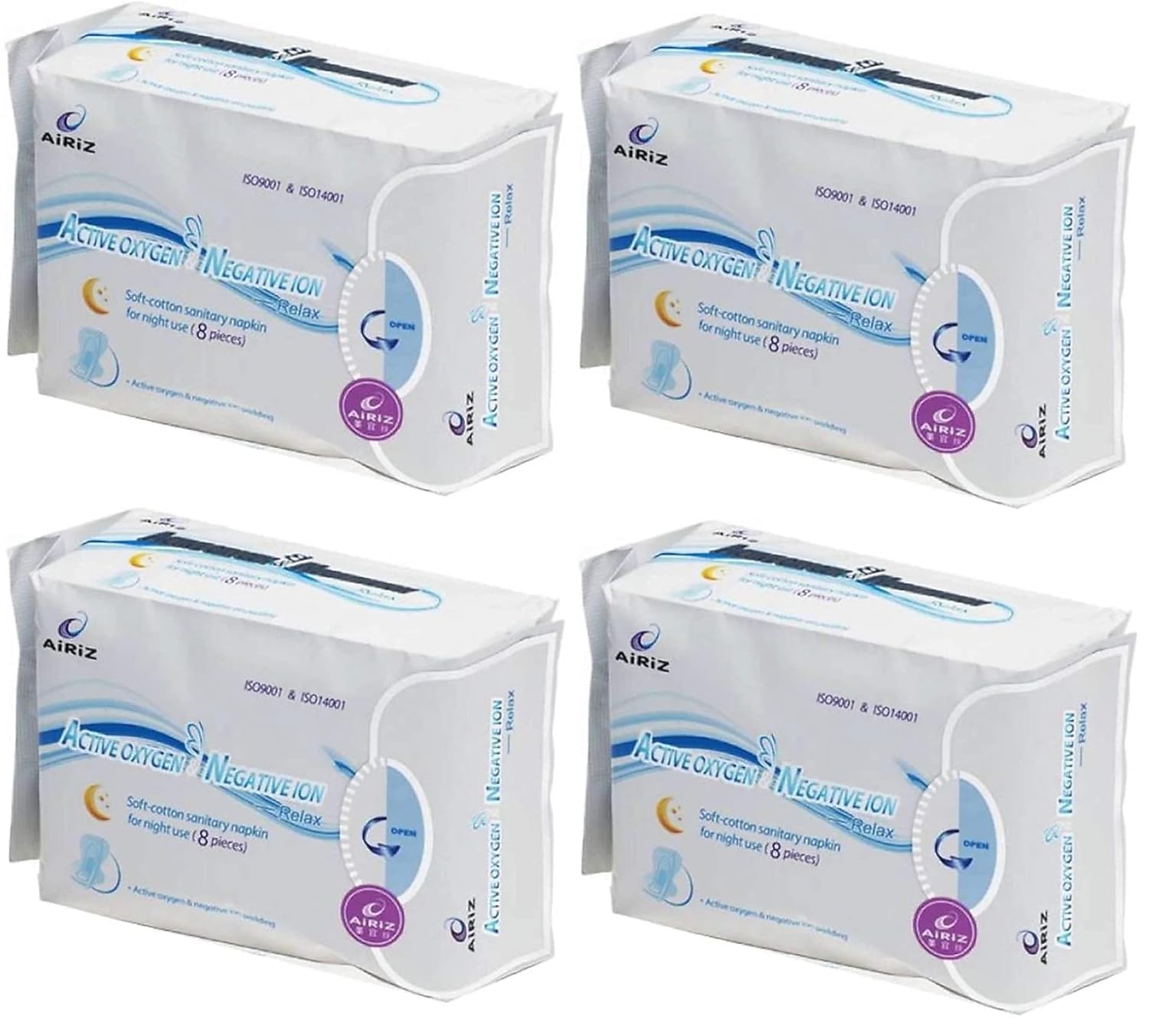 Airiz Soft-Cotton Sanitary Pads With Wings For Night Use :: 280mm Long :: 32 pads in 4 Pack (B0D2WFKYX6) Amazon Price History, Amazon Price Tracker