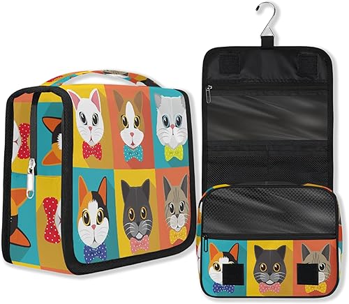 Miniatura 2 de Neceser colgante de viaje para mujeres y hombres, ancla de perro oceánico, timón, bolsa de cosméticos, organizador de maquillaje impermeable para