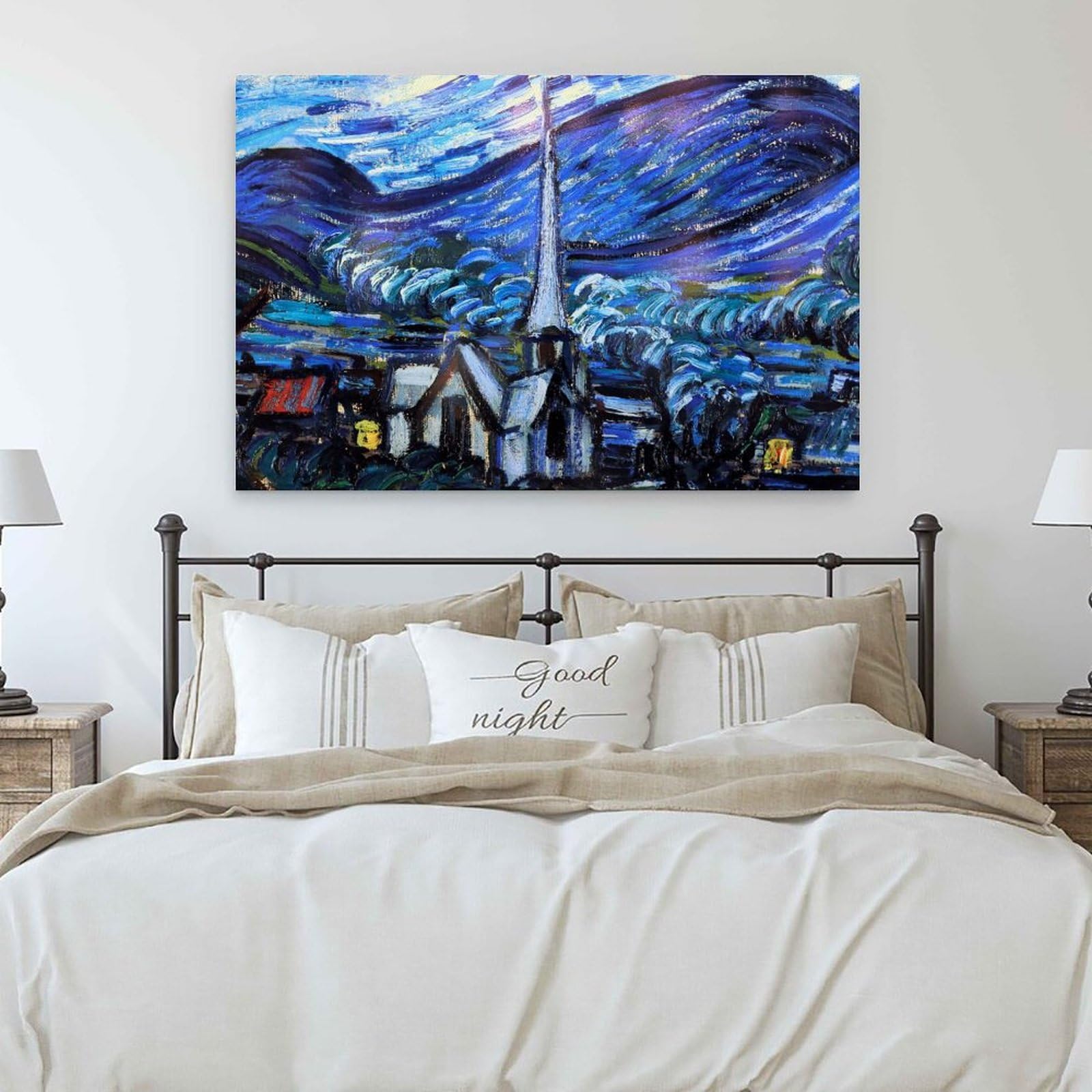 Poster 'Notte Stellata, 1889 Circa', Per Vincent Van Gogh, Dimensione - Foto 10