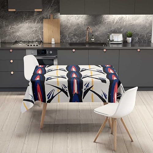 Vista 19 de Mantel Redondo para mesa de 4 sillas, morado y rosa, naranja, mantel para exteriores, 30 x 30 pulgadas