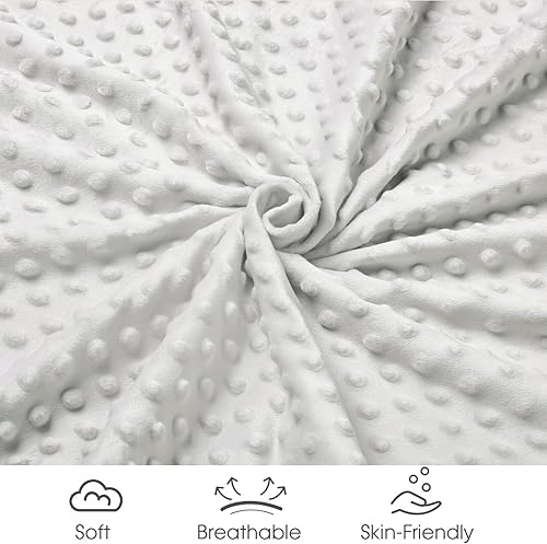 Miniatura 5 de david's kids Minky - Manta de bebé para niños y niñas, neutra, 50 x 60 pulgadas, suave y ligera, manta de microforro polar con doble capa, respaldo