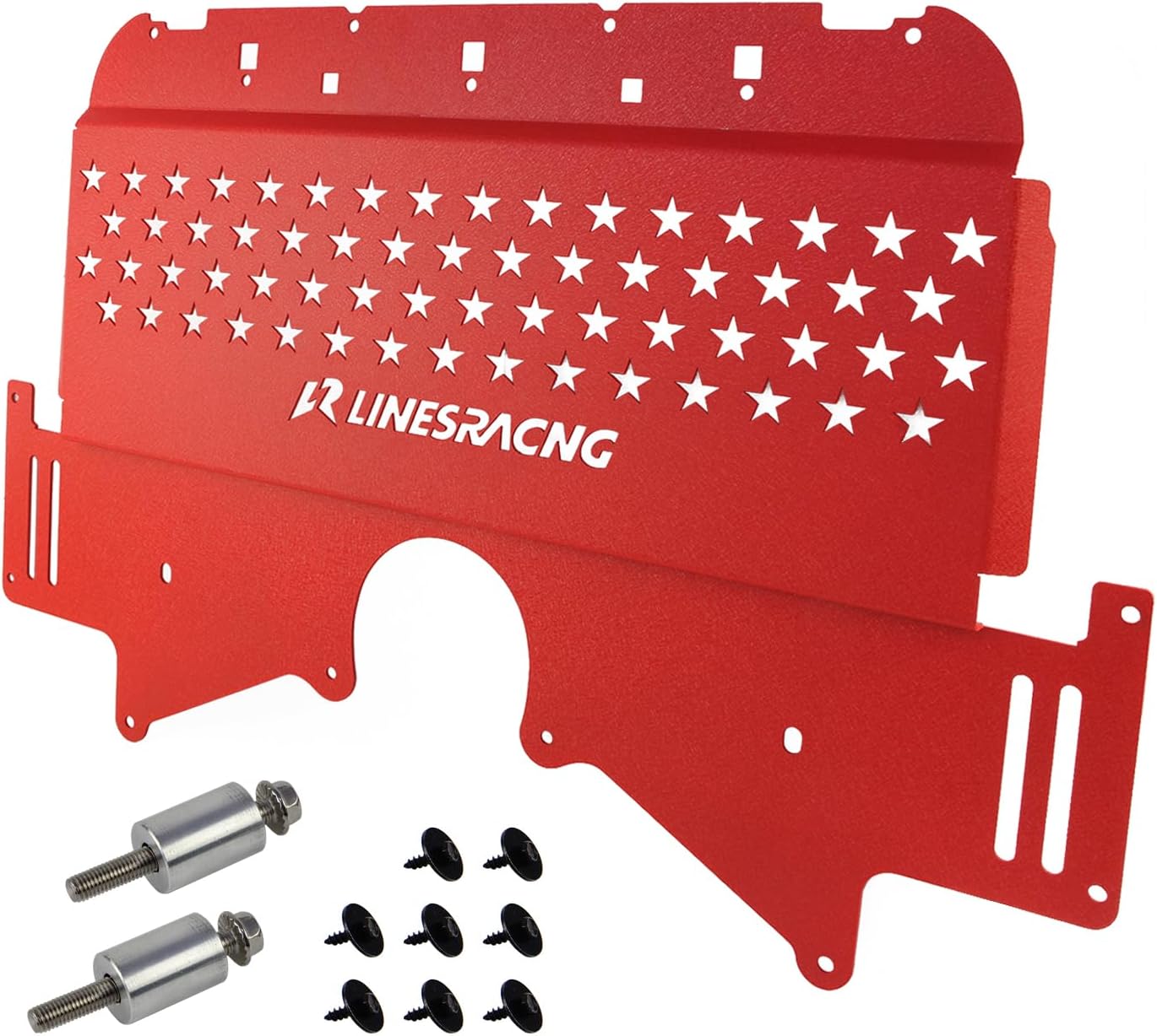 Oil Cooler Skid Plate Compatible with BMW BMW G80 G82 M3 M4 G87 M2 2021-2024 Red.