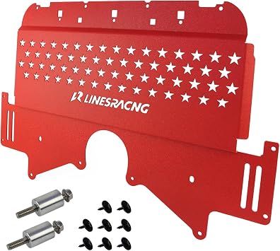 Oil Cooler Skid Plate Compatible with BMW G80 G82 M3 M4 G87 M2 2021-2024 Aluminum Red