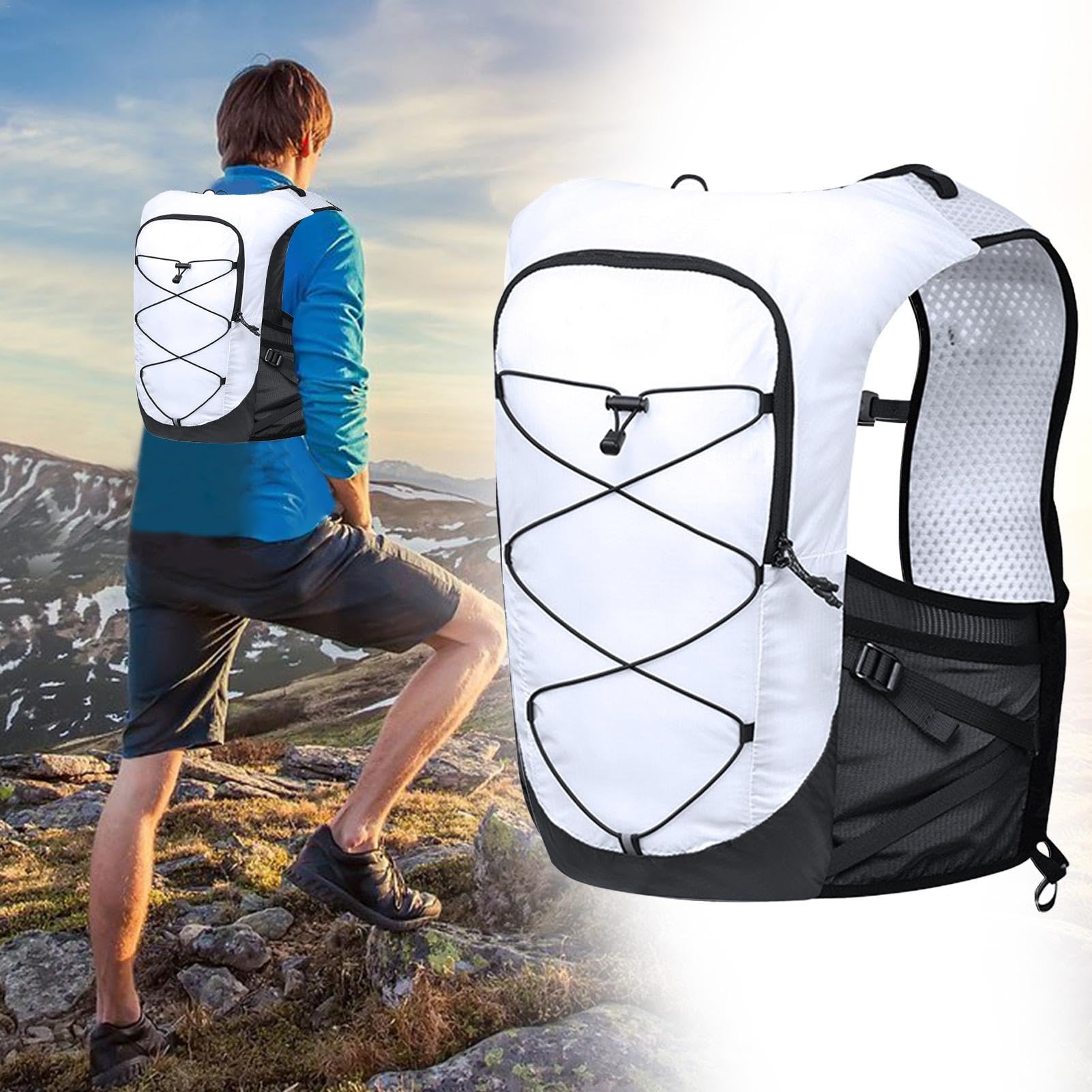 Outdoor-Sportweste, Trinkweste, Laufrucksack für Sport-Trail-Enthusiasten, weicher Trinkrucksack für Outdoor-Sportarten, Radfahren, Wandern