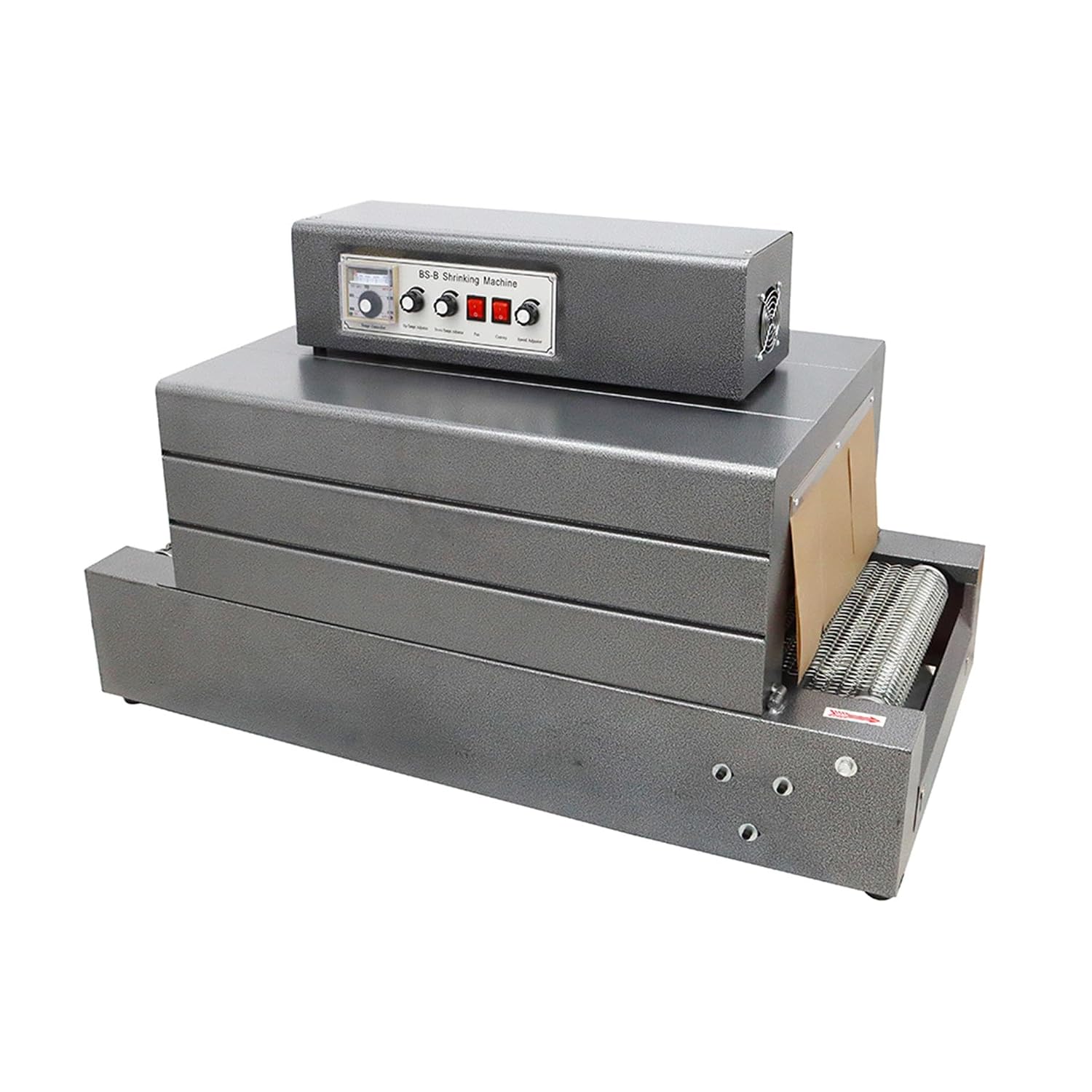 220V Heat Shrink Tunnel Packaging Machine 5500W Thermal Shrink Wrapping Machine Mesh Conveyor Belt Smart Digital Control with LED Indicator 40*20cm Max. Shrink Size for PVC POF Film, BS-4020