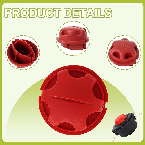 Miniatura 4 de Pomo rojo 518803003 de repuesto compatible con recortadora de malezas Toro 51954 51974