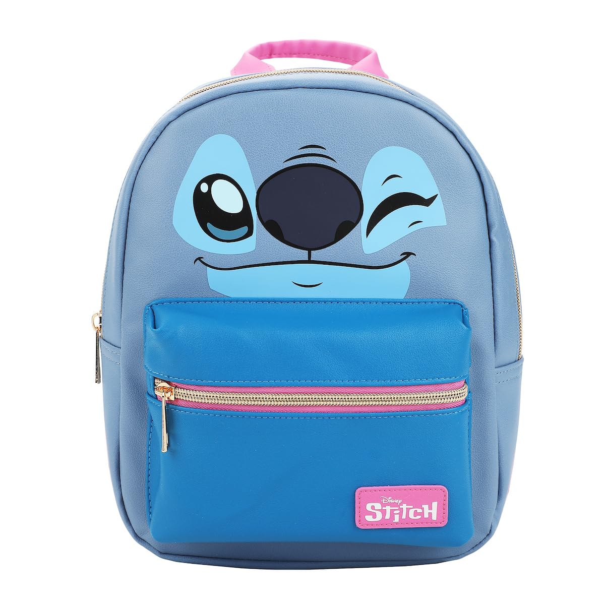 Disney's Stitch Character Face 11.5" Youth Mini Backpack