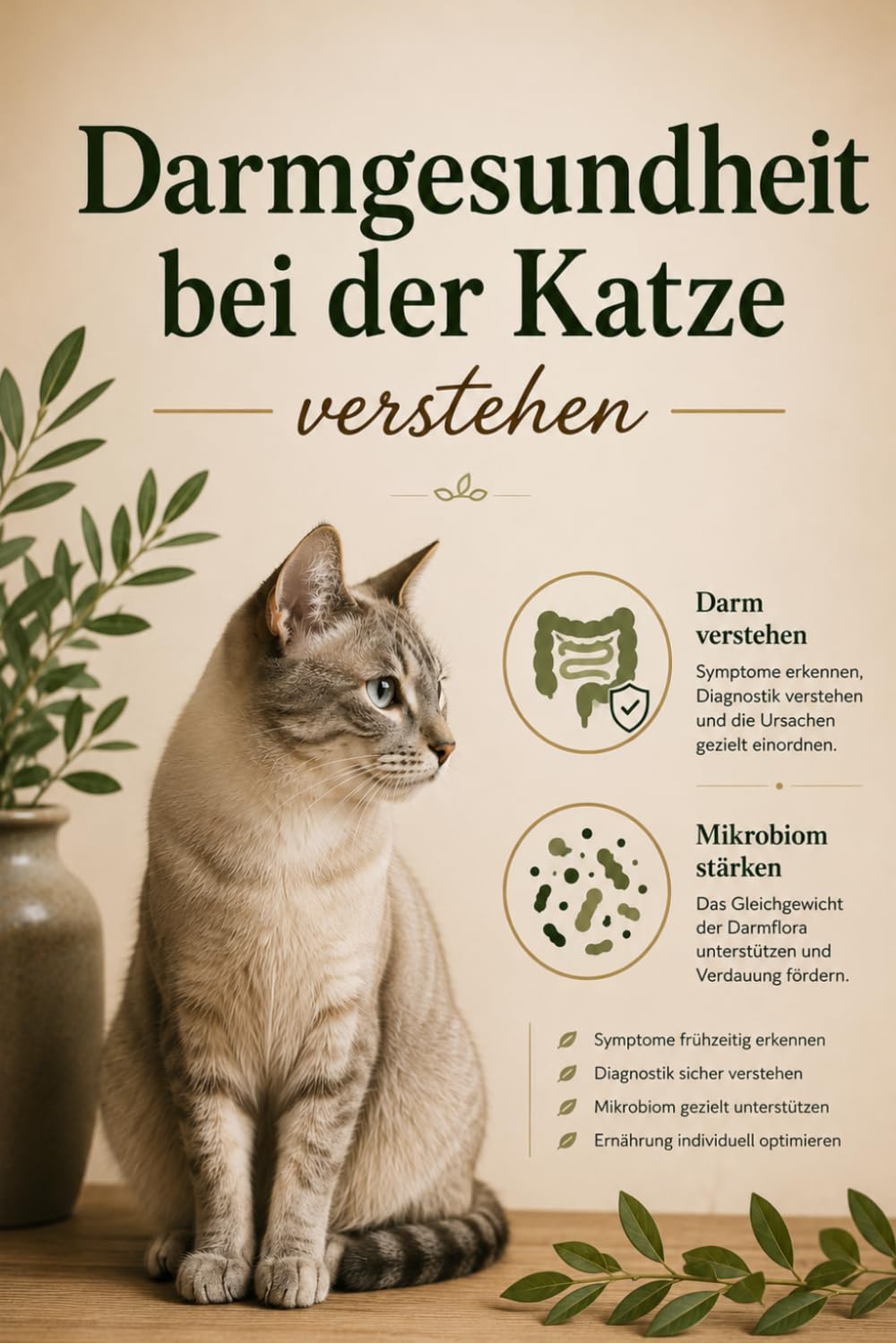 Darmgesundheit bei der Katze verstehen: Symptome, Diagnostik, Mikrobiom und Ernährung bei Verdauungsproblemen