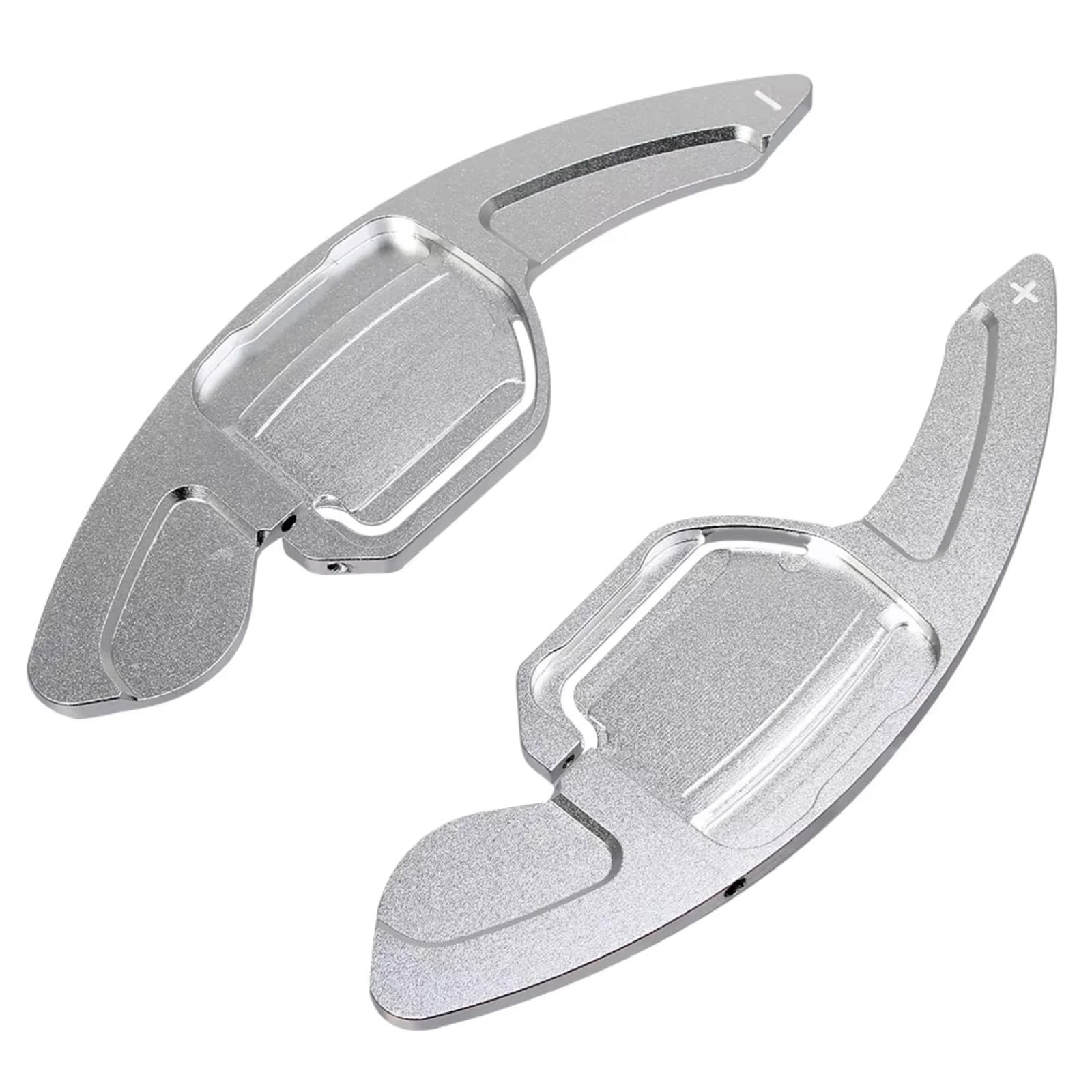 Ztguioq Silver Paddle Shifter Extensions Compatible With A3 S3 Rs3 A4 S4 2013-2016 For A5 S5 2012-2016 For R8 2012 Car Steering Wheel Paddle Shifters Shift Paddle Extension(Silver)