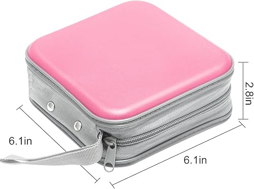 Miniatura 72 de Funda para CD, capacidad para 40 unidades, para CD/DVD, cartera, de plástico duro, DVD, carpetas de almacenamiento para automóvil, hogar, oficina,