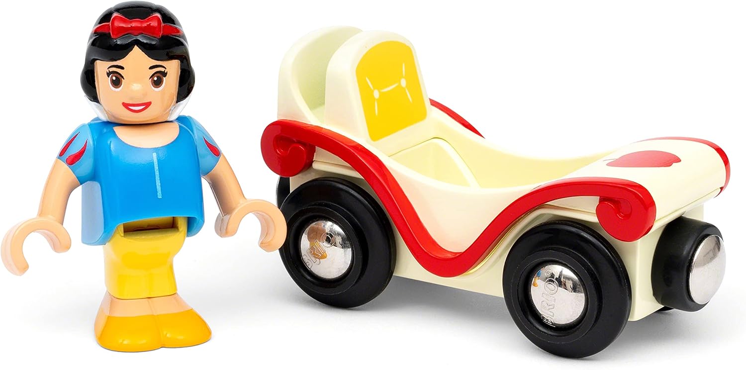 BRIO World Disney Princess Snow White and Train Carriage for Kids Age 3 Years Up - Wooden Railway Add On Accessories - Image 3