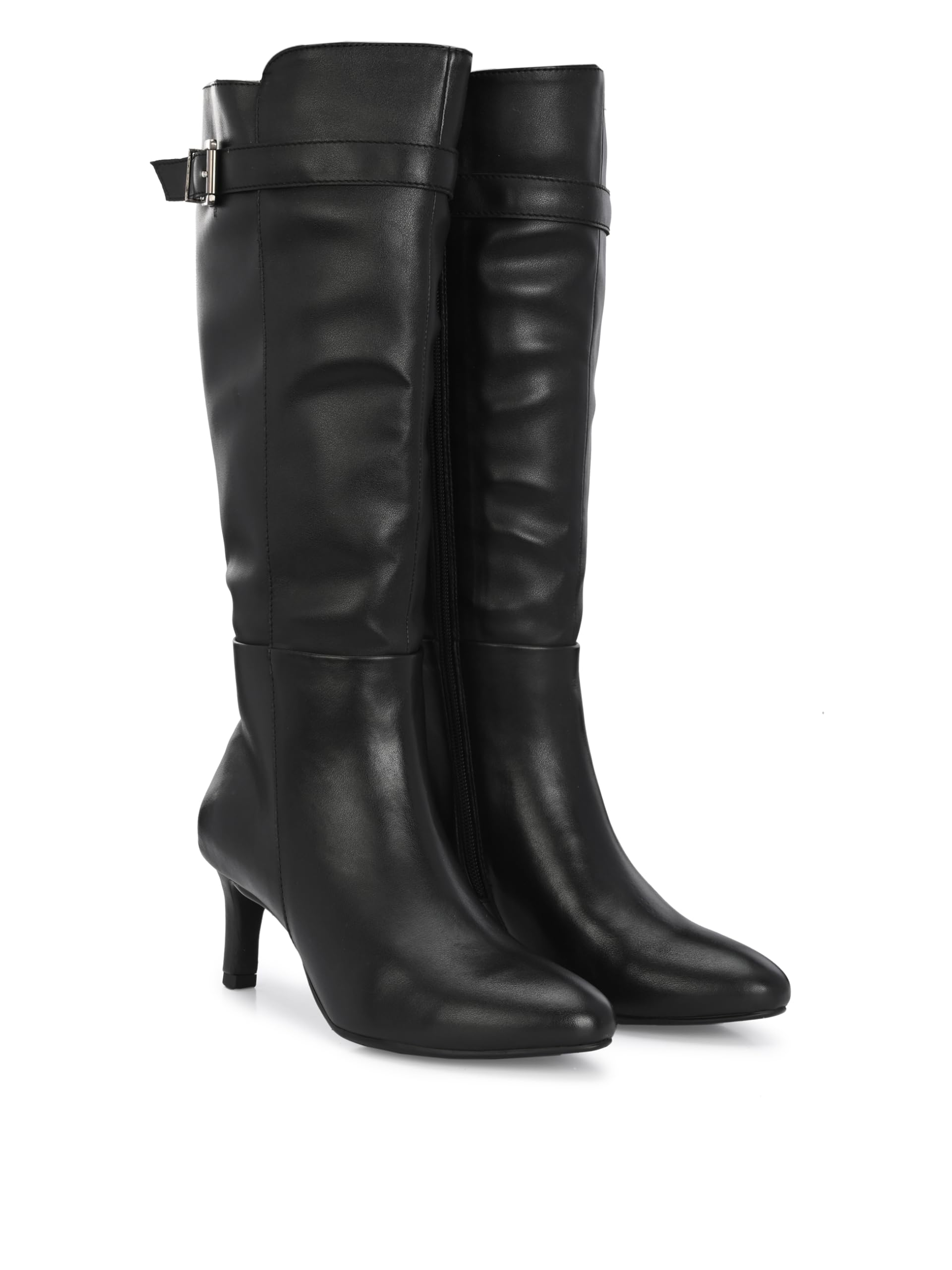 Women Vegan Leather Chelsea Knee Boots 64733