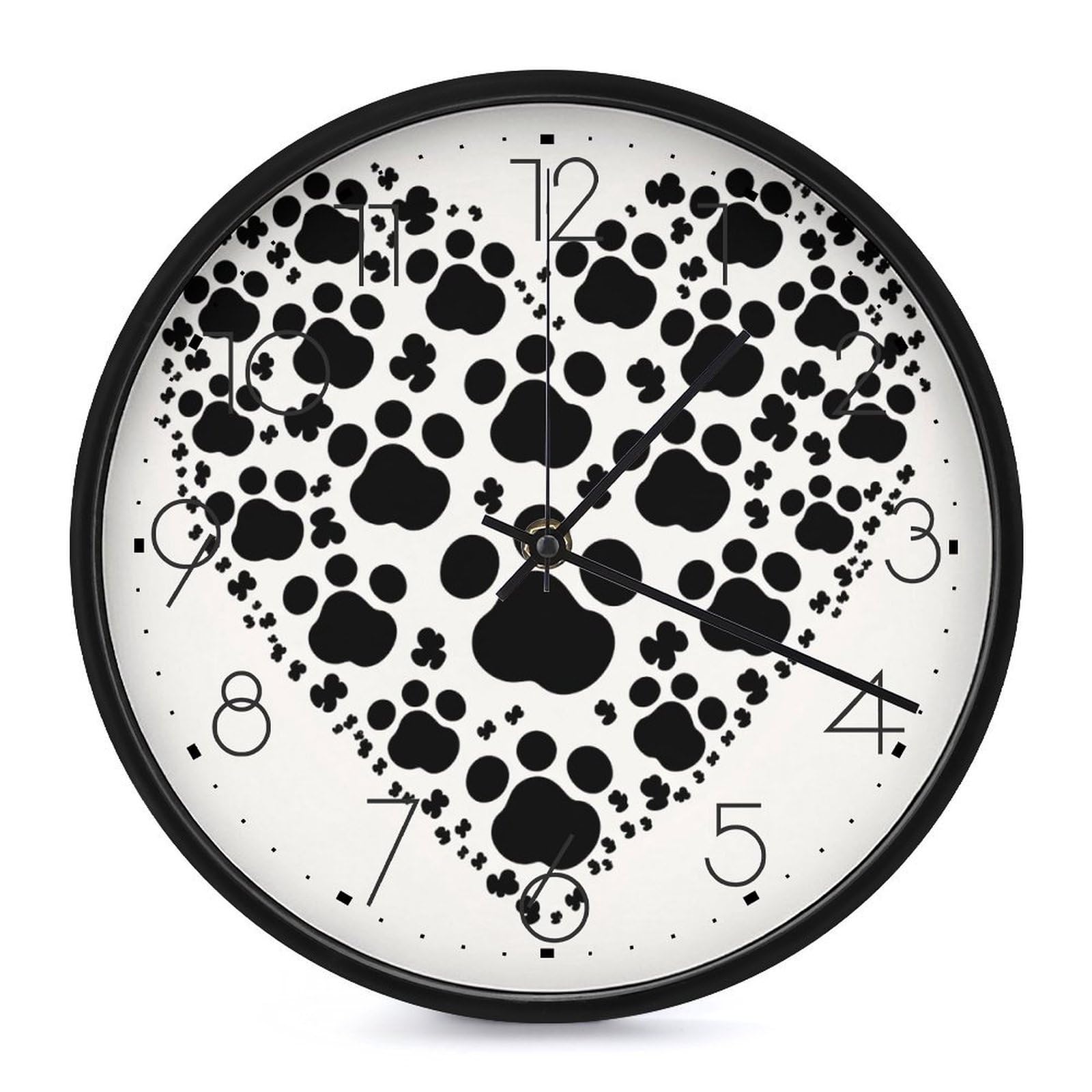 Horloge murale à piles silencieuse et décorative pour salon chambre et bureau moderne