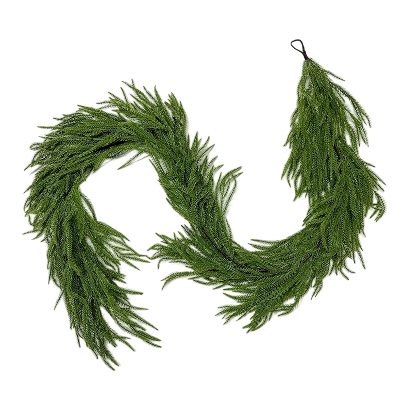 Guirnalda de flores de Navidad para colgar, corona de pino sintético, flexible, flexible, flexible, para decoración del hogar, decoración del hogar, guirnaldas artificiales colgantes